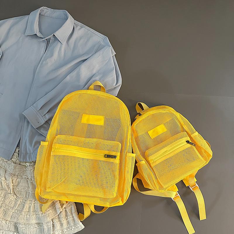 Unisex Mesh-Rucksack mit großer Kapazität für Studenten
