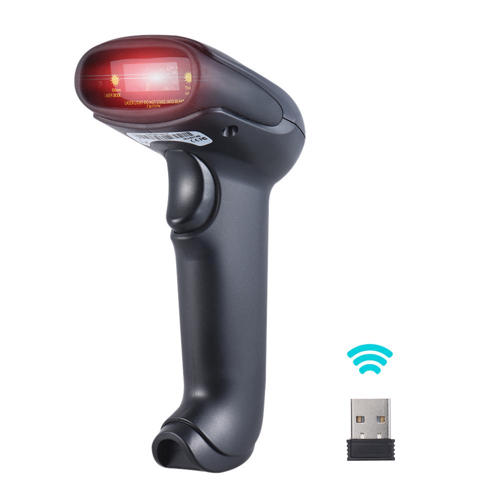 2,4G Handheld Wireless Scanner USB BarCode Scanner Reader für Win XP/7/8/10 schwarz