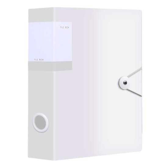 Aktenordner, großes Fassungsvermögen, multifunktional, wasserdicht, PVC, A4-Einsatz, Dokumenten-Organizer, Bürobedarf L weiß