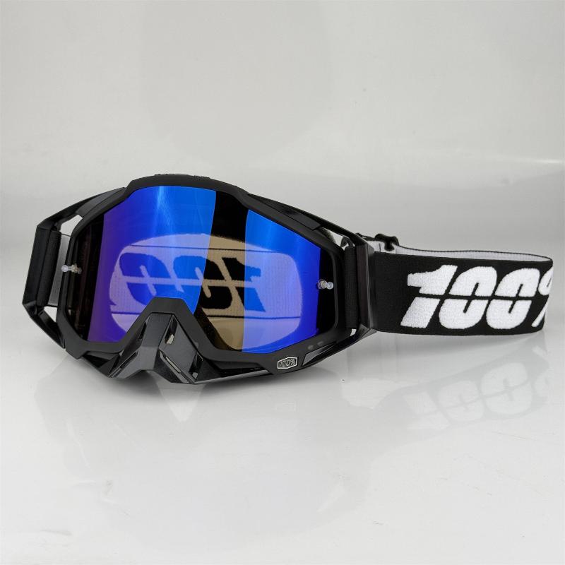 Herren Motocross Brille Motorrad Brille Enduro Anti-Beschlag Radsport Moto Dirt Bike Fahren Sonnenbrille HD Verspiegelte Linse