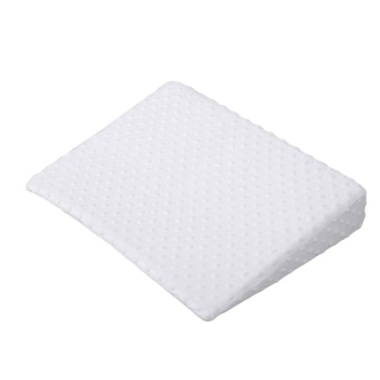 Baby-Stillkissen, Memory Foam-Keilkissen mit abnehmbarem Bezug, doppelseitiges Stillkissen für Säuglinge zum Stillen und Schlafen Square weiß