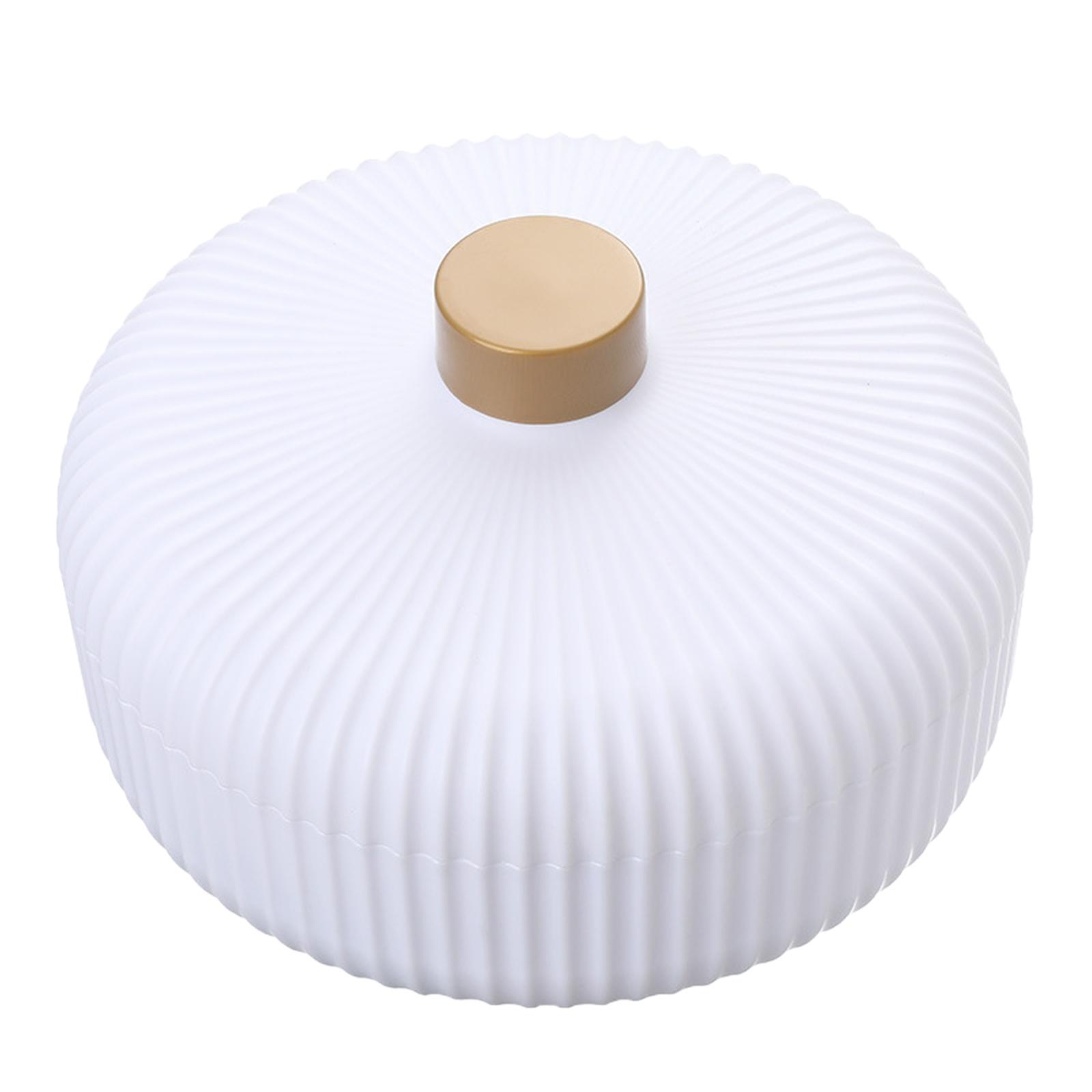 Servierbehälter für Süßigkeiten und Nüsse, rund, Kunststoff, Lebensmittelaufbewahrung, Mittagessen-Organizer, unterteilt, Weihnachts-Snack-Teller, Teller, Platte weiß