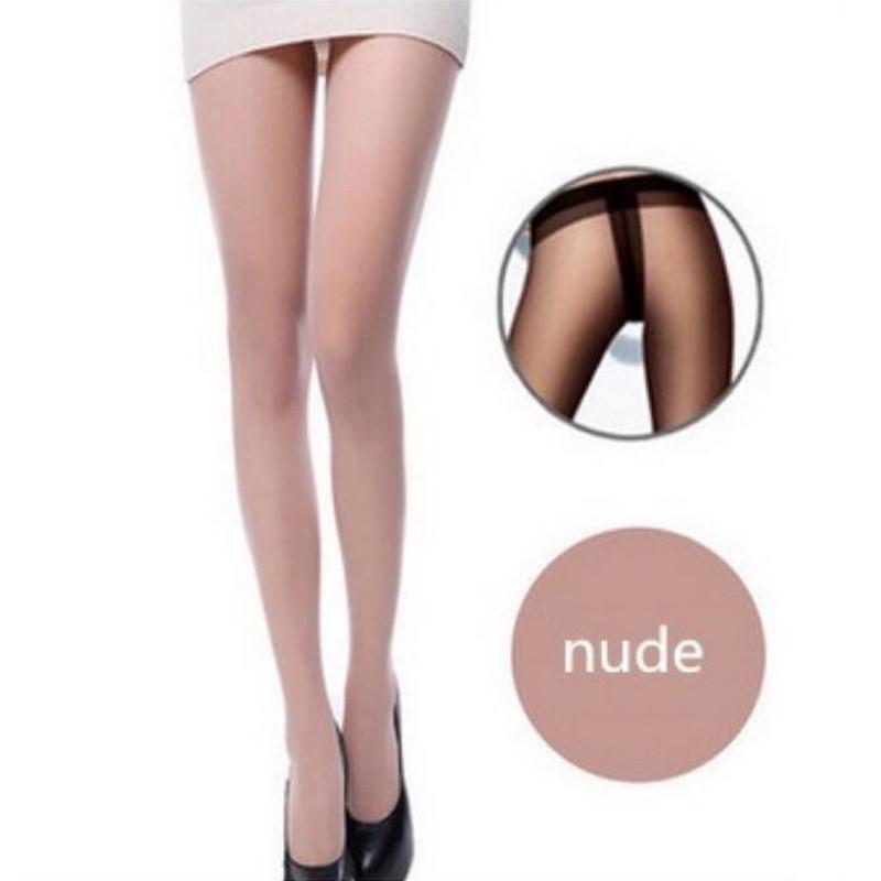 Strümpfe Sexy Damen elastische Strumpfhosen Socken unsichtbar ultradünn 4 Farben Dekor nude
