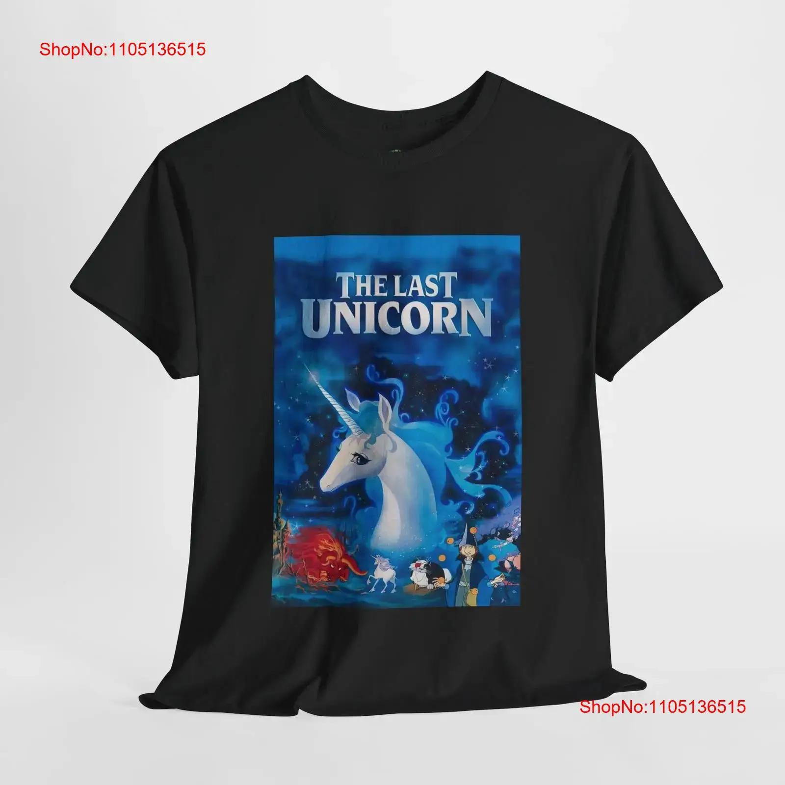 Filmplakat T-Shirt Das letzte Einhorn Vintage Fantasy Anime Erwachsenen vintage Gewaschen Mode Dehnbar Stilvoll Leicht Bequem XL