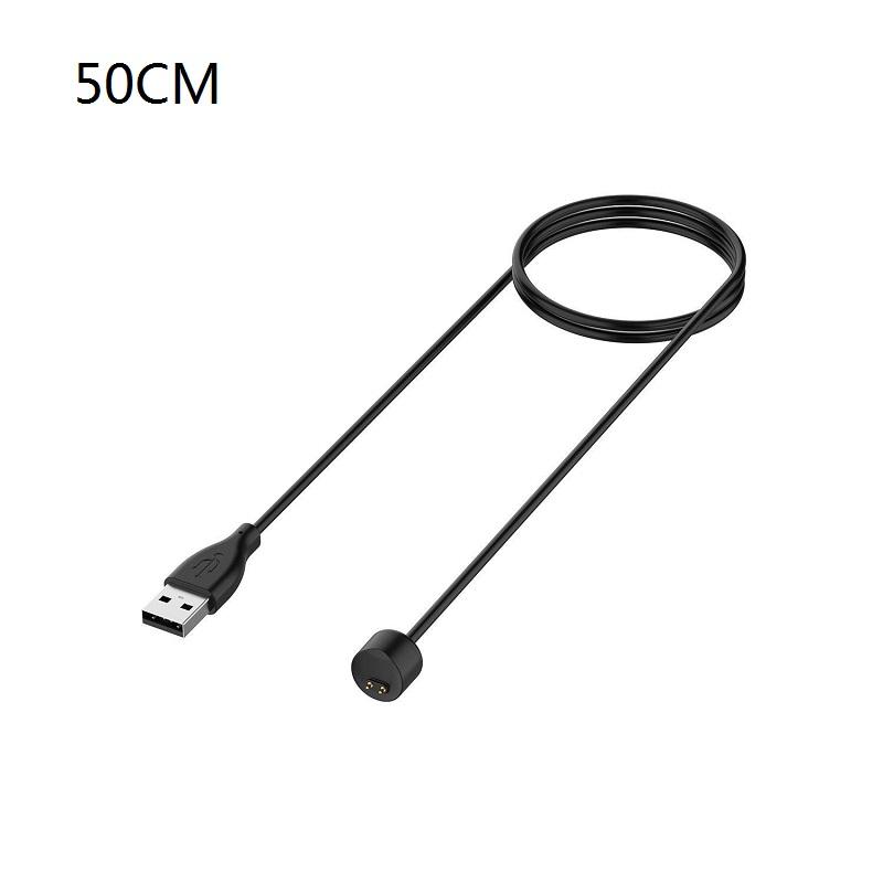 50CM / 100CM magnetisches Ladekabel für Xiaomi Mi Band 7 / 7 Pro / 5 6 USB-Ladekabel für Redmi Watch 2 / Watch 2 Lite Charger For Mi Band 5 schwarz