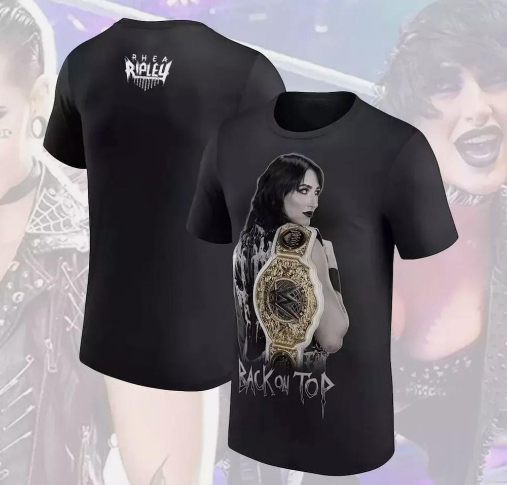 Rhea Ripley WWE Zurück an der Spitze 2025 T-Shirt Alle Größen Für Fans Unisex T-Shirt M