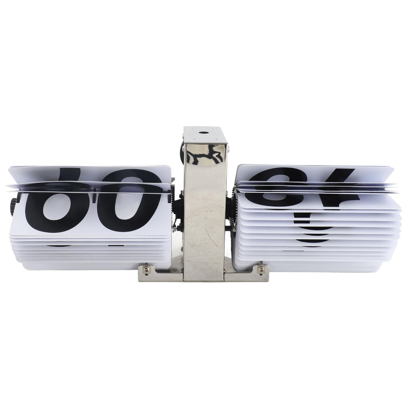 Flip Clock PVC Edelstahl Batteriebetrieben Retro Mechanisch Digital Automatisch Flip Down Schreibtisch