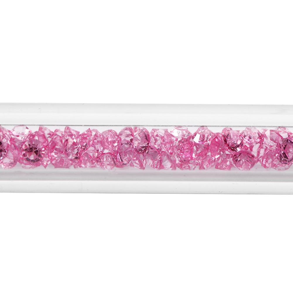 Doppelendiger Glitzerpuder Punktierstift Schattierpinsel Nailart-Werkzeug (Rosa Strass)