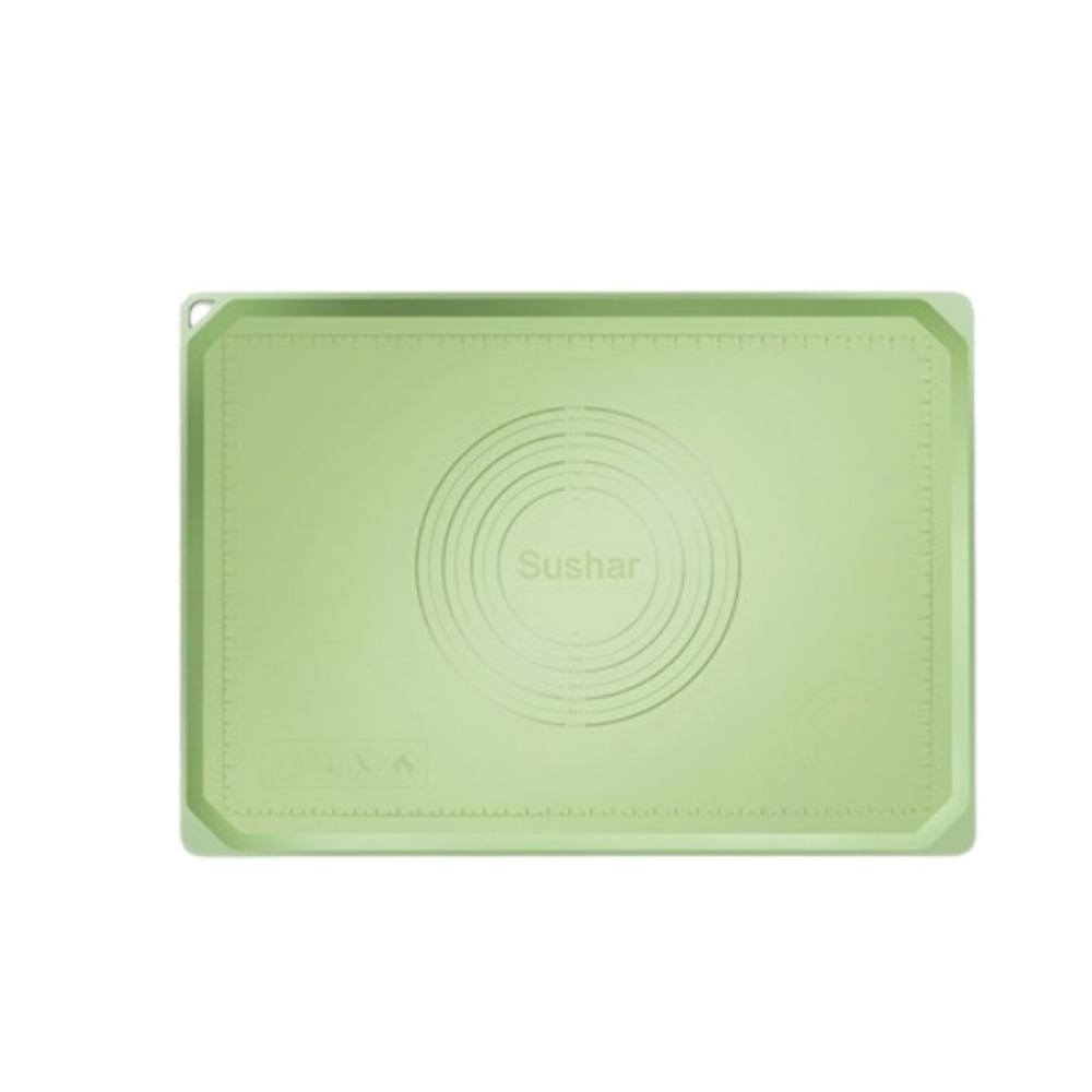 Antihaft Knet- und Rollmatten Hitzebeständige Teigrollmatten Backutensilien 40*50cm grün