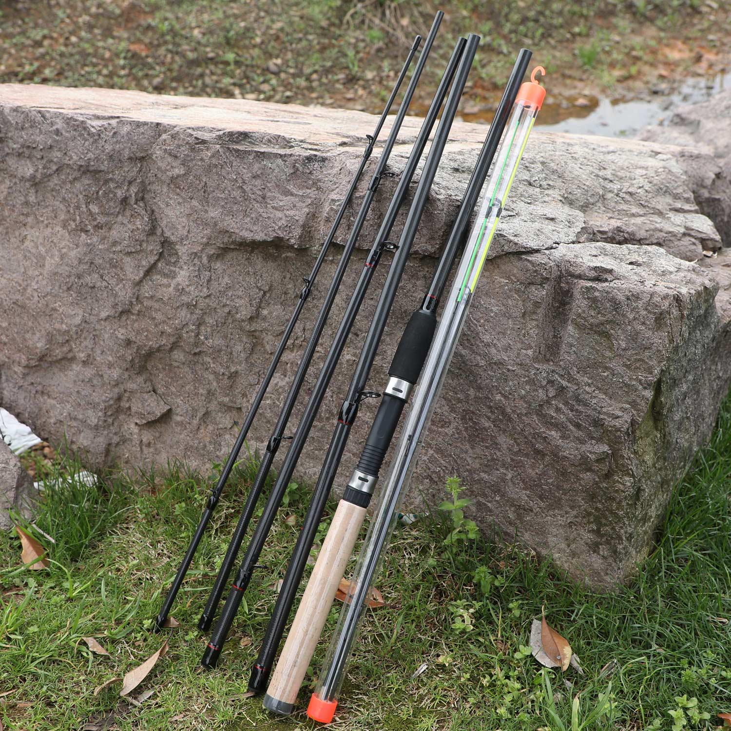 Feeder Angelrute 3M Carbon Faser Süßwasser Angeln Angelrute Outdoor Sport Reise Angelrute Rod3m schwarz