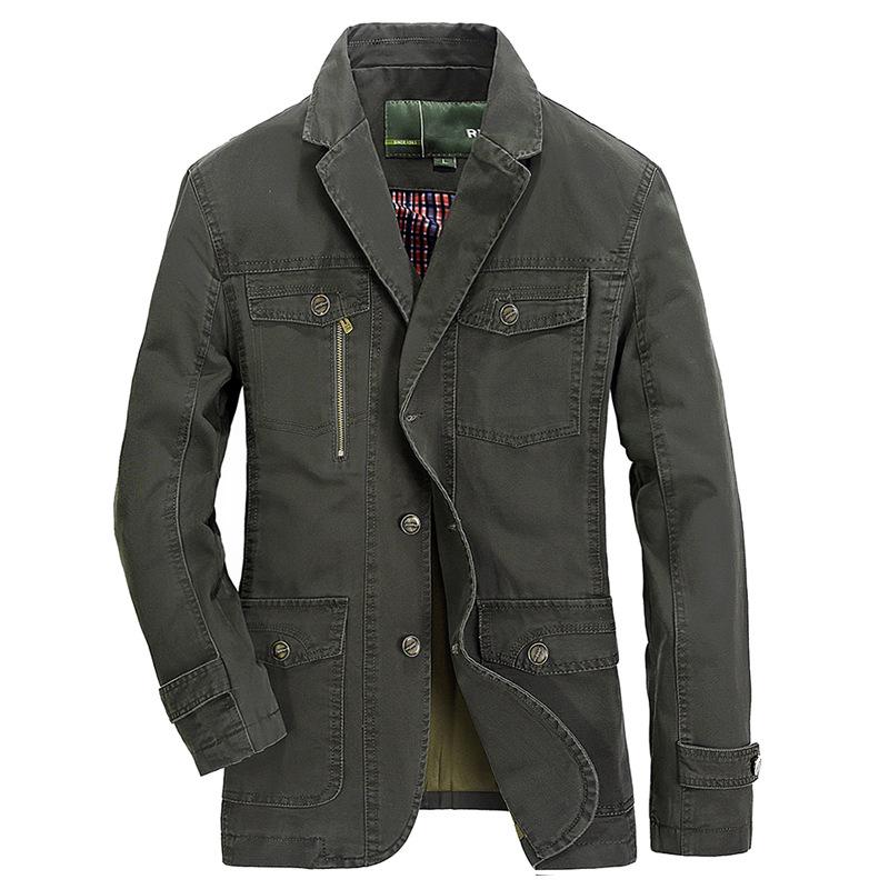Frühling Herren Jacke Lose Große Größe Business Casual Kleinen Anzug Anzug Frühling Mantel Werkzeug Jacke XXL