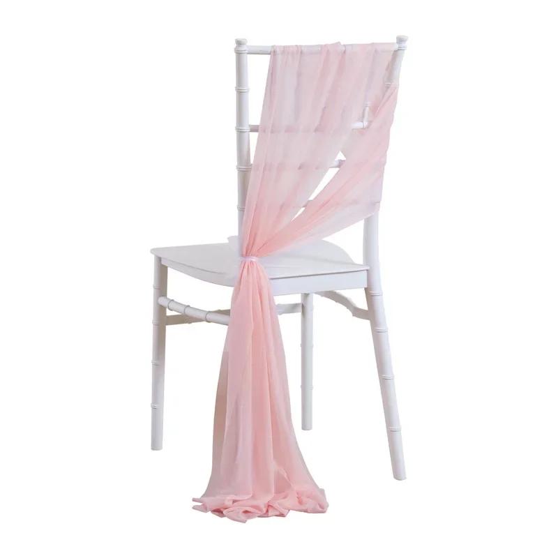 10/50 Stück 17x250cm Glänzende Chiffon-Stuhlschärpen Set Schärpe Gaze Hochzeit Stuhlhussen Band Hochzeit Party Gang Stuhl Dekoration 10 pcs hellrosa
