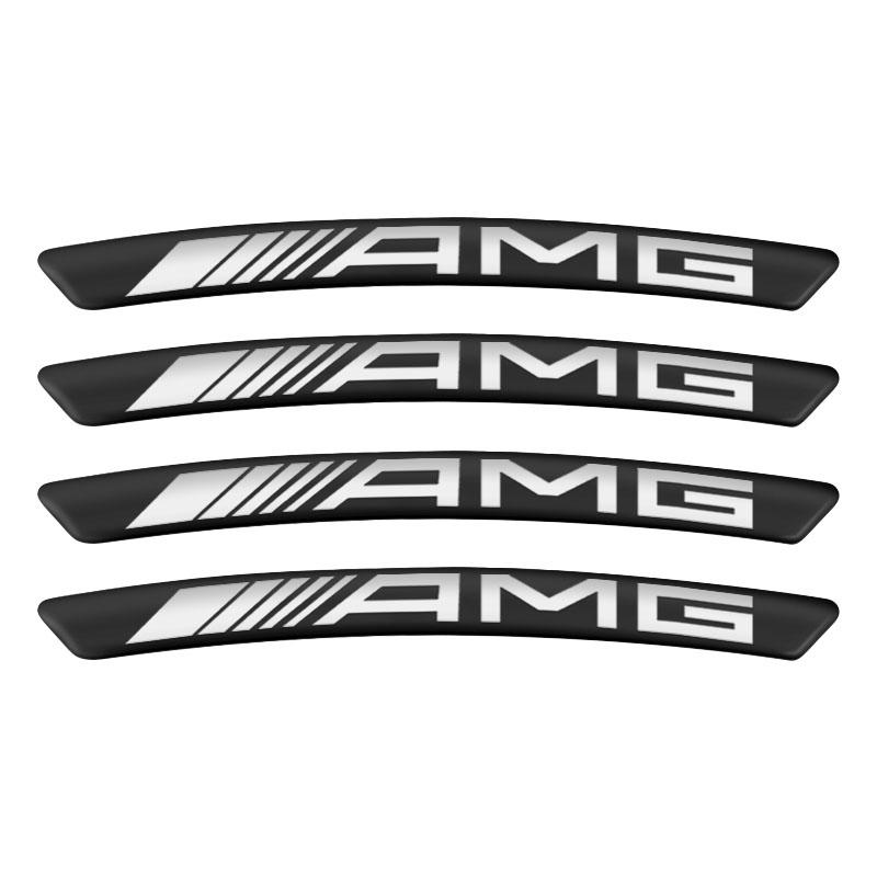 Auto Styling Auto Radnaben Emblem Reifen Felgen Aufkleber Zubehör Für Mercedes-Benz AMG C500 C200 C300 A B C E GLA CLA GLK GL ML GLE W204 W205 W203 W211 AMG schwarz