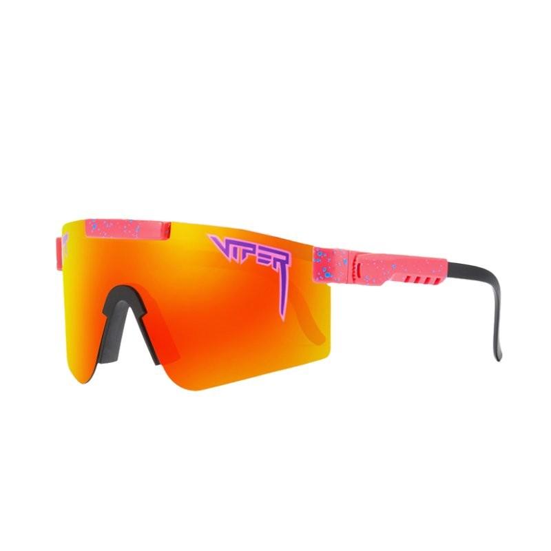 Modische Pit Viper Outdoor-Sonnenbrille mit polarisierten Gläsern und winddichtem Design für Outdoor-Enthusiasten Style X orange