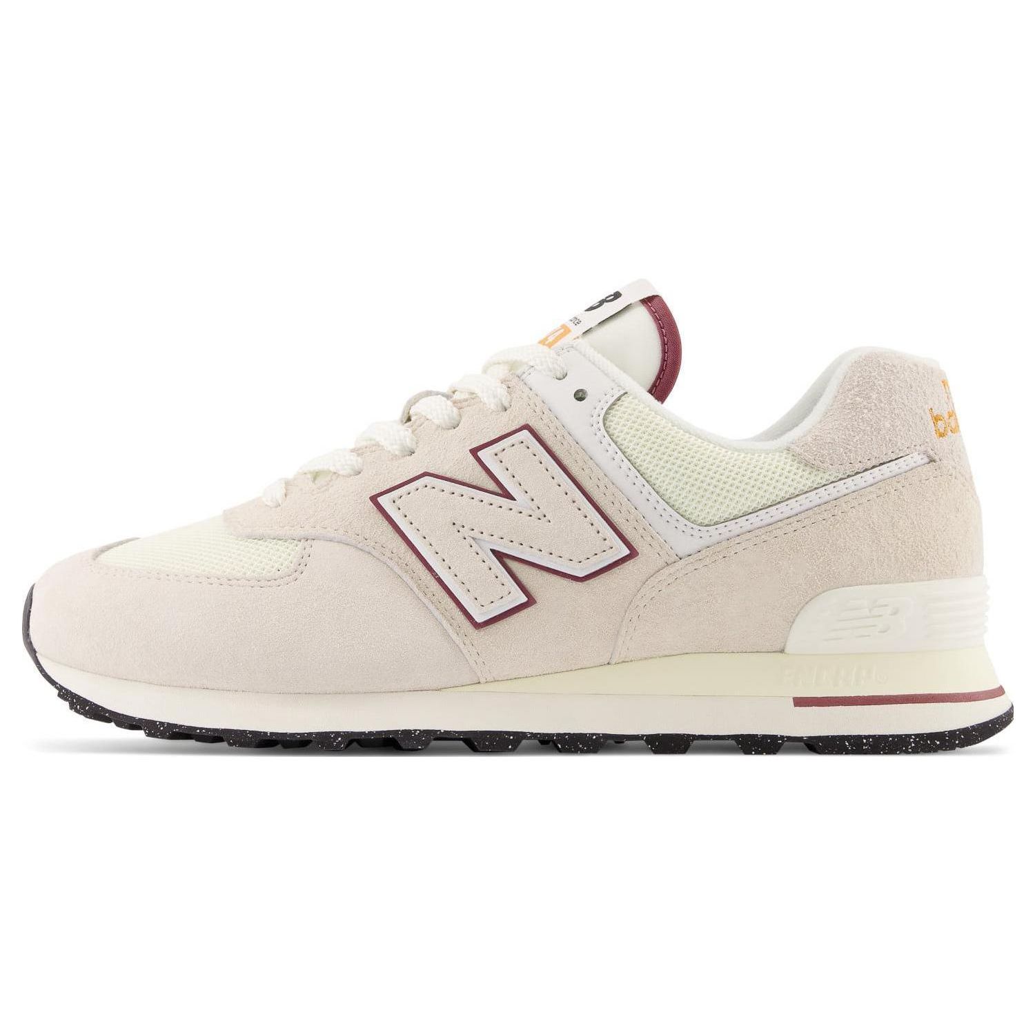 New Balance 574 Beige Burgunder Unisex Sneaker Creme U574OP2 38.5
