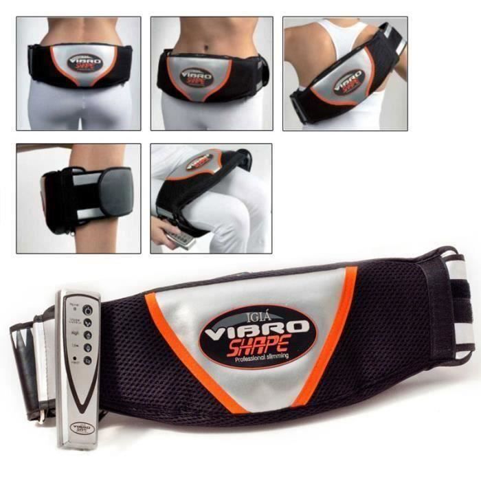 Vibro Shape Sport Ceinture Amincissante Massage Vibrante Chauffante Professionnelle MKK25