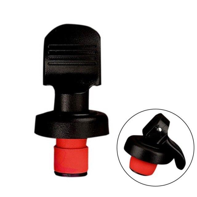 1/2/3/5Pcs Presse Bier Wein Stopfen Vakuum Versiegelt Stecker Wein Flasche Stopper Wein Saver caps Barware Küche Werkzeuge Wein Flasche Stopper 2pcs schwarz