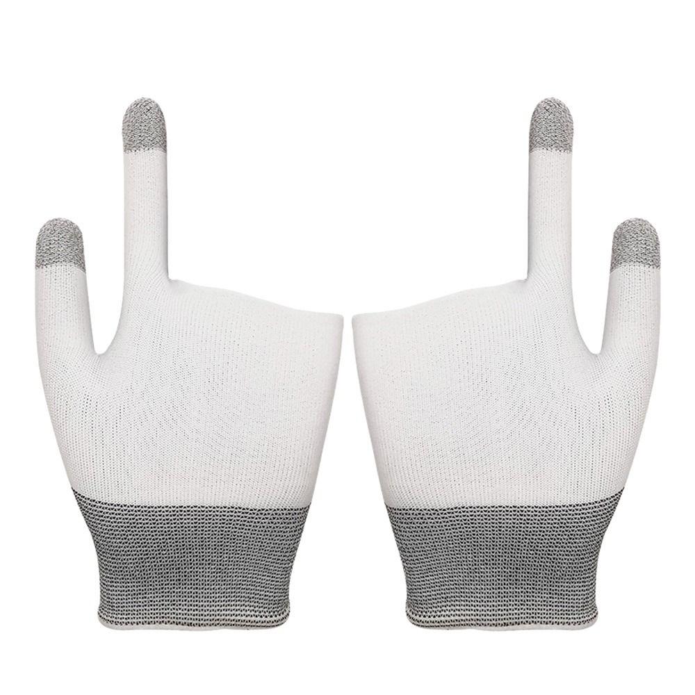 Gaming PUBG Handabdeckung Game Controller Handys Game Controller Fingerspitzen Handschuhe Abdeckung Gaming Handschuhe weiß