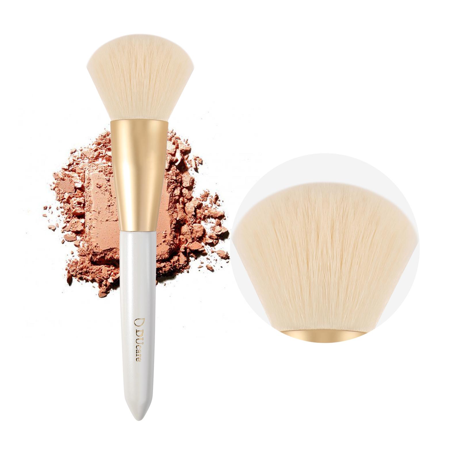 DUcare Puderpinsel, Make-up-Pinsel, einzeln, multifunktional, für Konturen, loses Puder, Make-up-Pinsel mit Holzgriff, pinceles maquillaje X1-Powder Brush