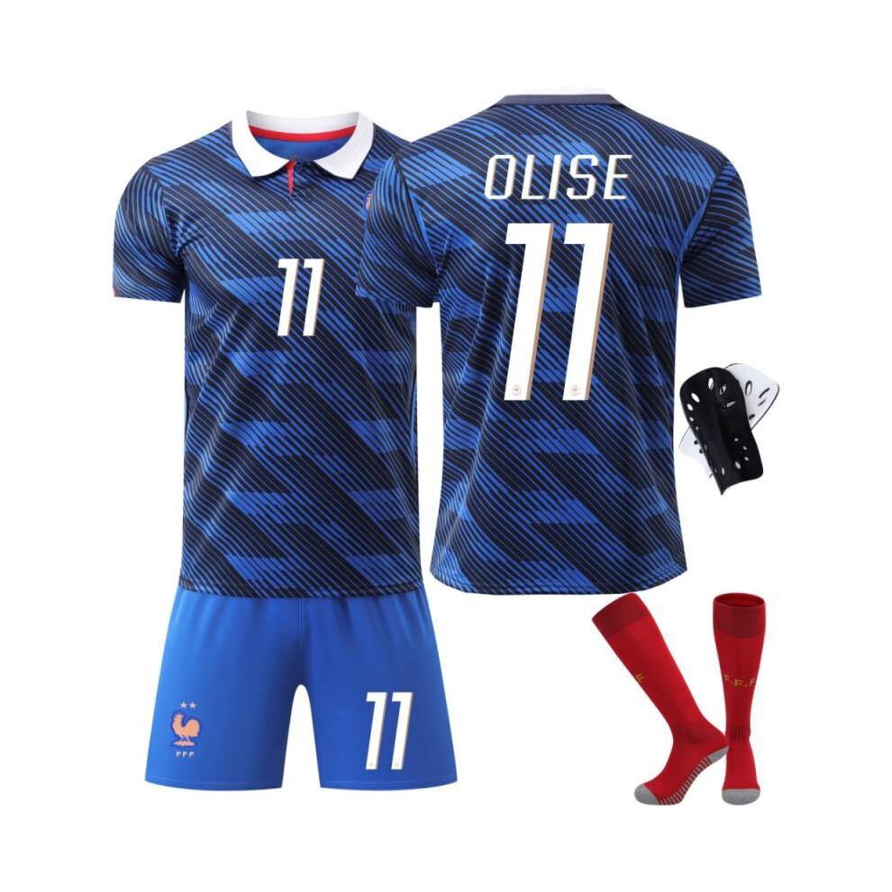 (blau, 28) 26 FIFA Neue Saison Frankreich Trikot #11 Olise XXXL