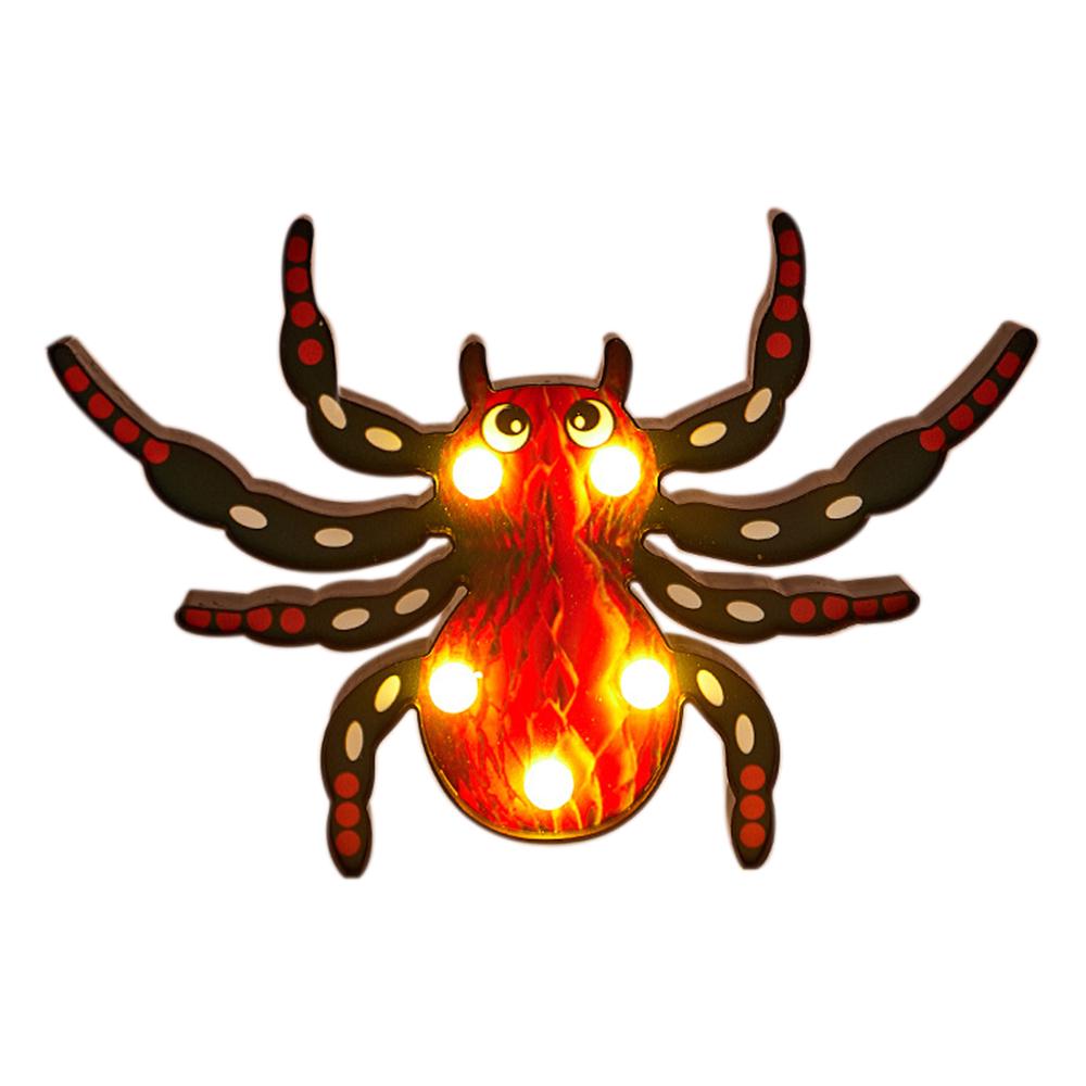 LEDs P-umpkin Design Nachtlicht Schreibtisch neben Lampe 2 * AA-Batterien betrieben (Batterien nicht spider type 2