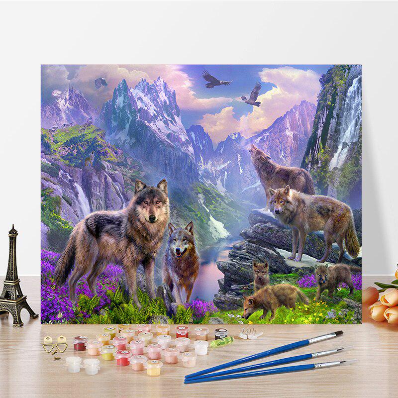 DIY-Malen-nach-Zahlen-Ölgemälde-Set, Leinwand, DIY-Ölgemälde nach Zahlen, Wandkunst, Dekorationen für Zuhause, Geschenk, Kunst und Hobbys 40x50cm no frame