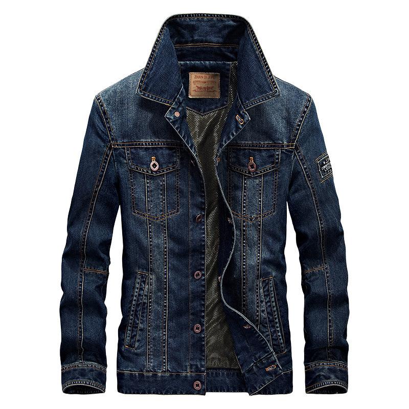Denim Herren Jacke Jacke Herren Große Größe Dünne Lose Herren Freizeitjacke XXXXL ultramarin blau