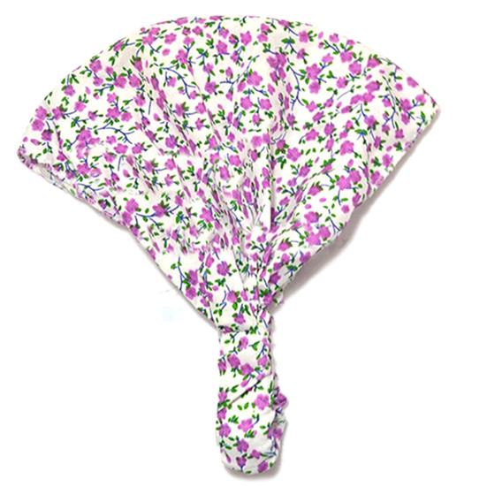 Baby-Mädchen-Kopftuch mit floralem Polka-Dot-Print, Baumwolle, elastisches Stirnband, Bandana-Mütze 5