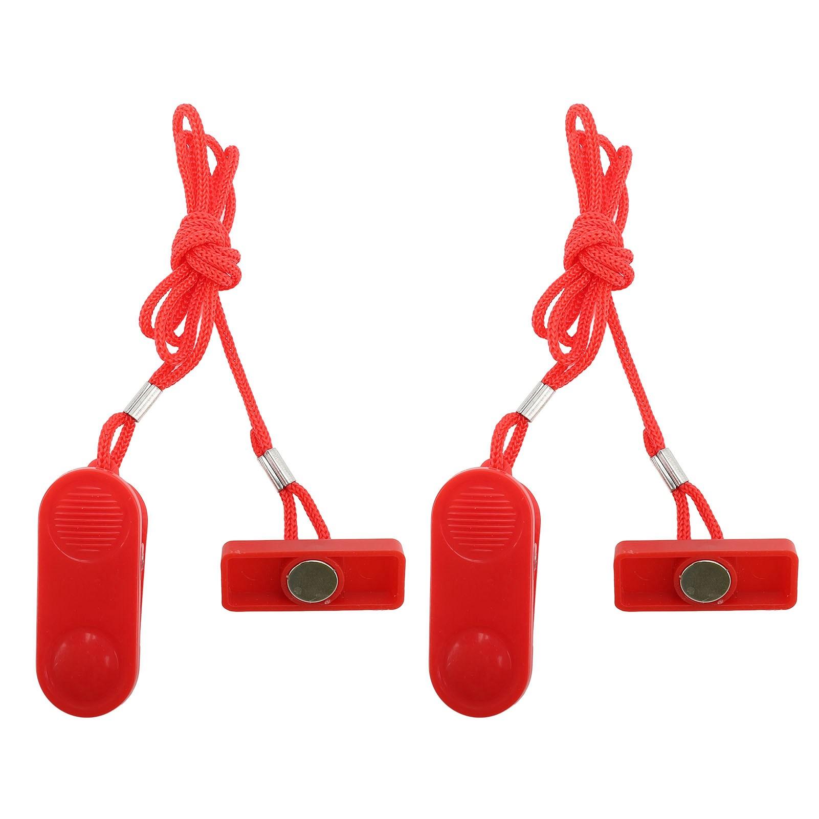 2PCS Universal Laufband Magnetische Lock Laufband Notfall Stop Schalter Draht Clip Lock Start Schlüssel