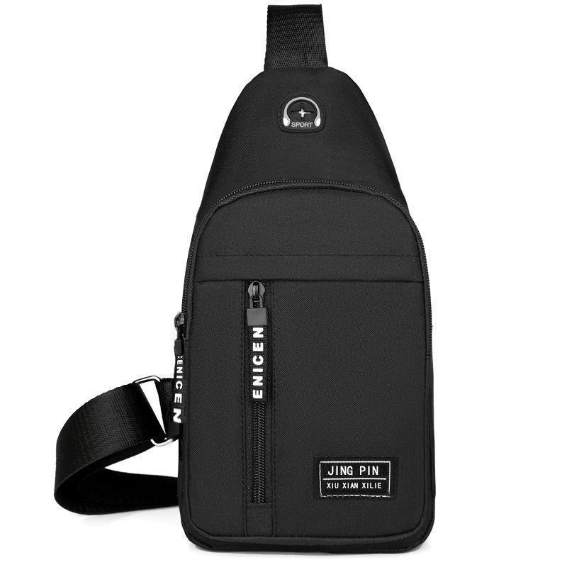 Neue Herren-Umhängetaschen, Brusttasche, multifunktionale Umhängetaschen, Reise-Umhängetasche 30*18*6cm single schwarz