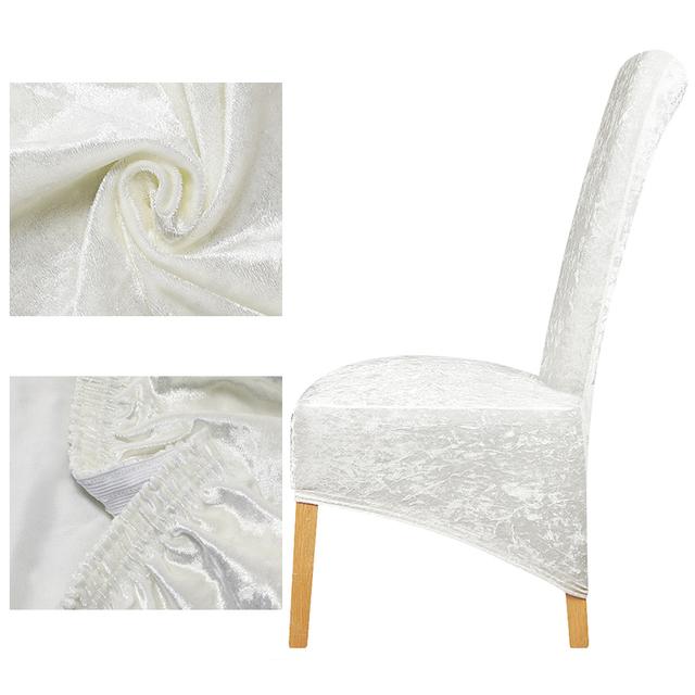 Winter Samt Lange Zurück Stuhl Abdeckung Stretch Esszimmer Stuhl Abdeckungen Weiche Waschbar Große Größe Stühle Schutzhülle Für Küche Home Hotel 1 Piece