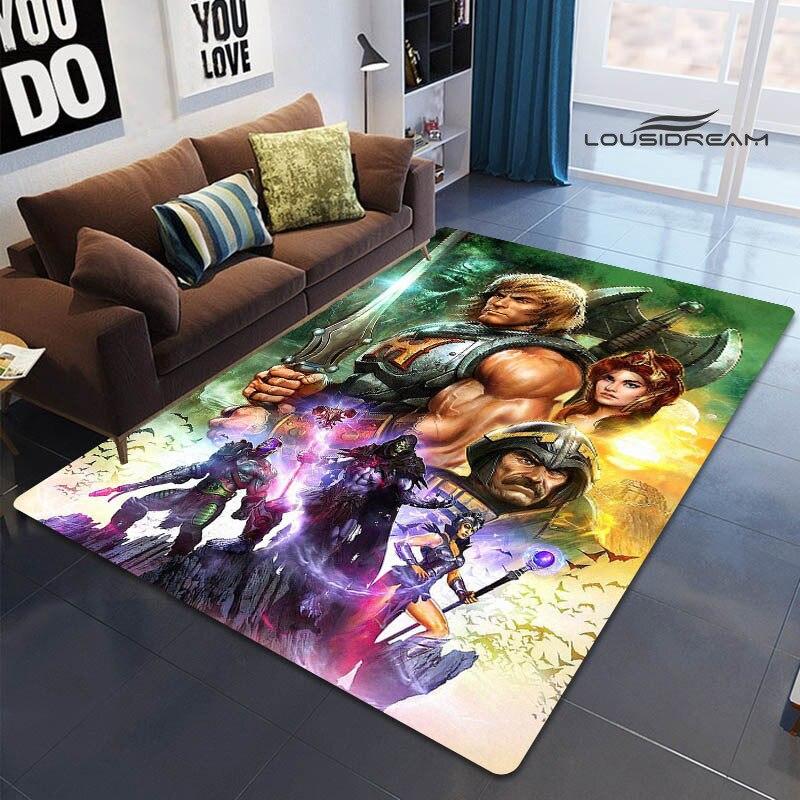Anime Universe Master HE-MAN Bedruckter Teppich Kinder Spielen Teppich Wohnzimmer Schlafzimmer Schöner Teppich Fotografie Requisiten 40x60cm