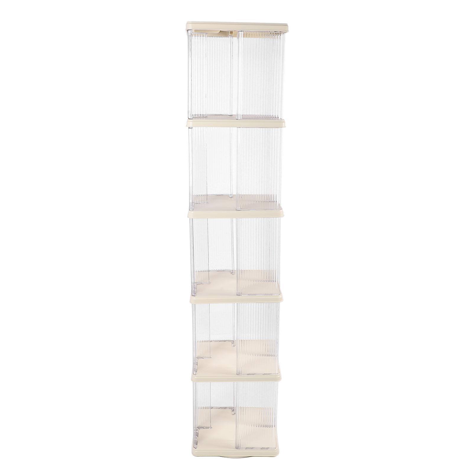 Klar Rotierenden Bücherregal 360 Display Boden Stehend Bücherregal Lagerung Rack Buch Regal Organizer für