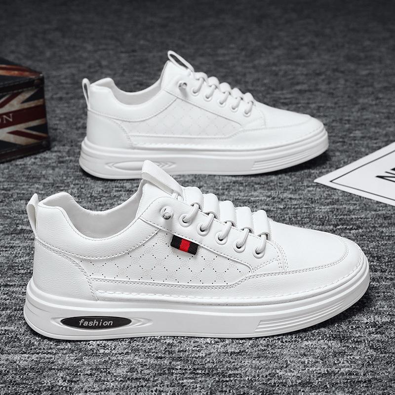 Kleine Weiße Schuhe Männer 2023 Herbst Neue Casual Trend männer Schuhe Atmungsaktive Sport-Schuhe Alle Spiel Jungen Bord Schuhe 40