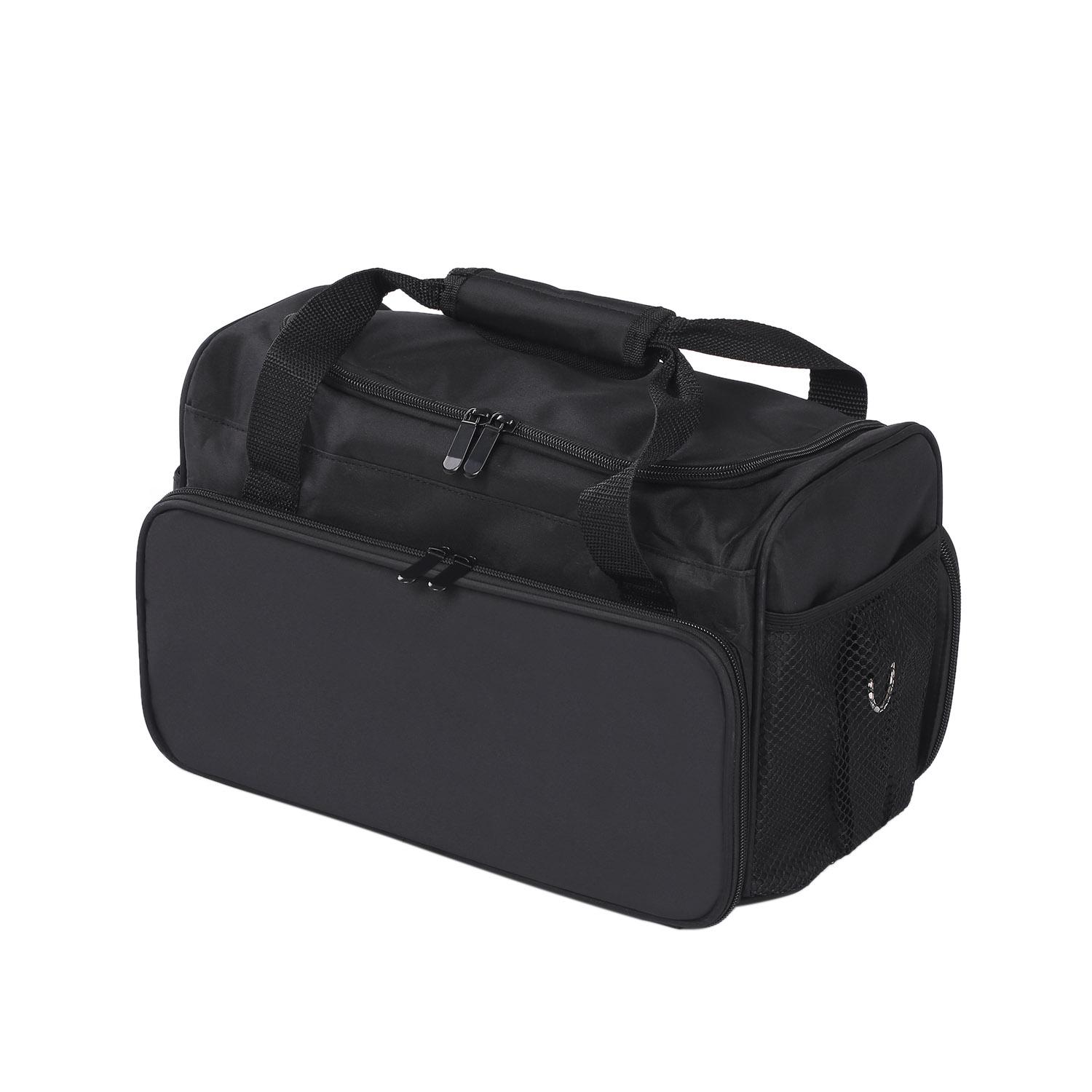 Friseurtasche, große Kapazität, Kosmetik-Organizer für Friseure, Pflege, Kulturbeutel, Reisetasche schwarz