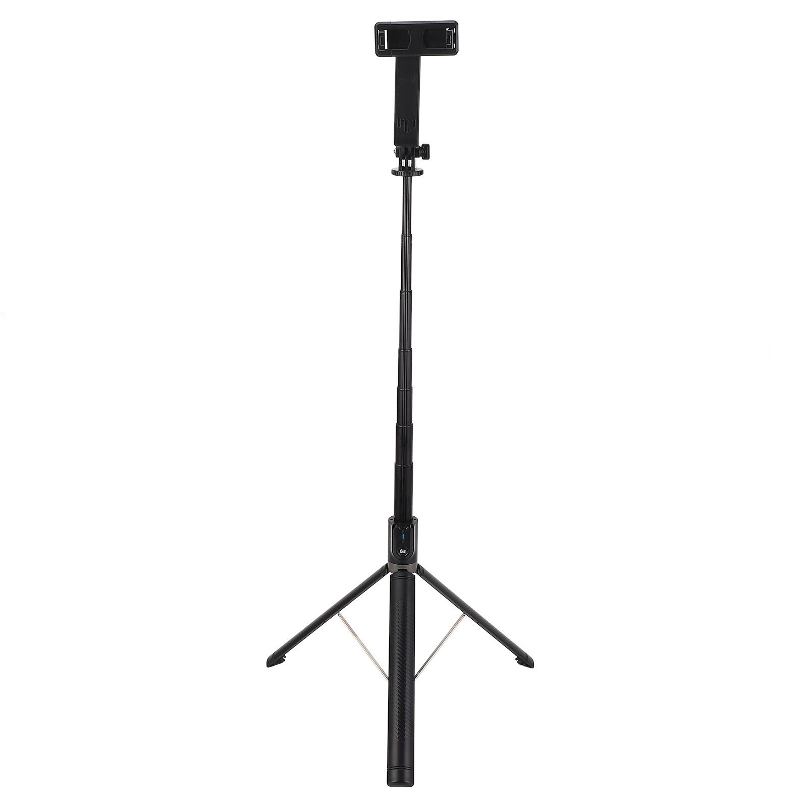 Selfie-Stick Stativ mit 2 Lichtern Bluetooth Drahtlose Fernbedienung 360 Grad Drehbar Ausziehbar Telefon Selfie-Stick für Live