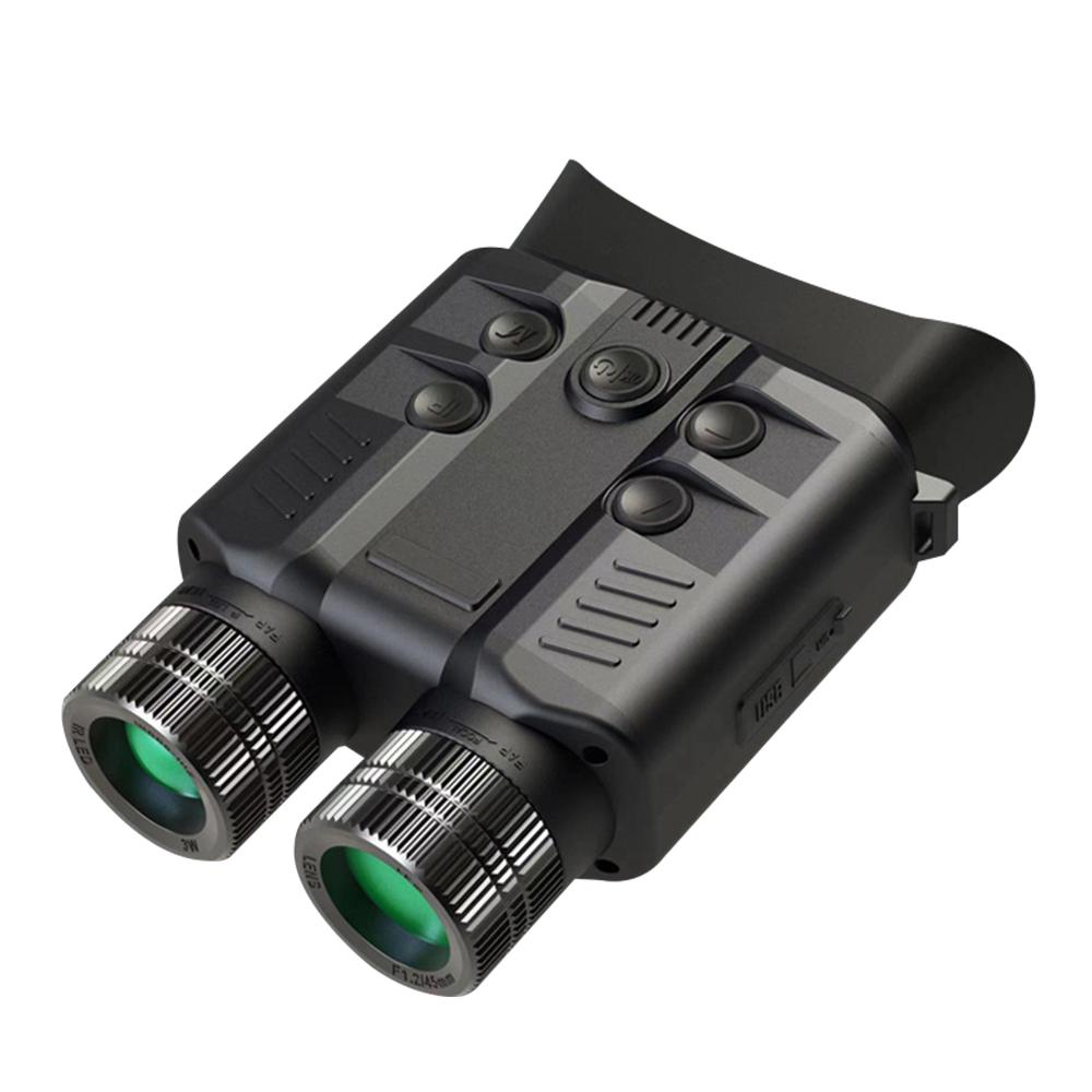 1080P 5MP tragbares Fernglas-Infrarot-Nachtsichtgerät, Tag-Nacht-Nutzung, Foto- und Videoaufnahme schwarz