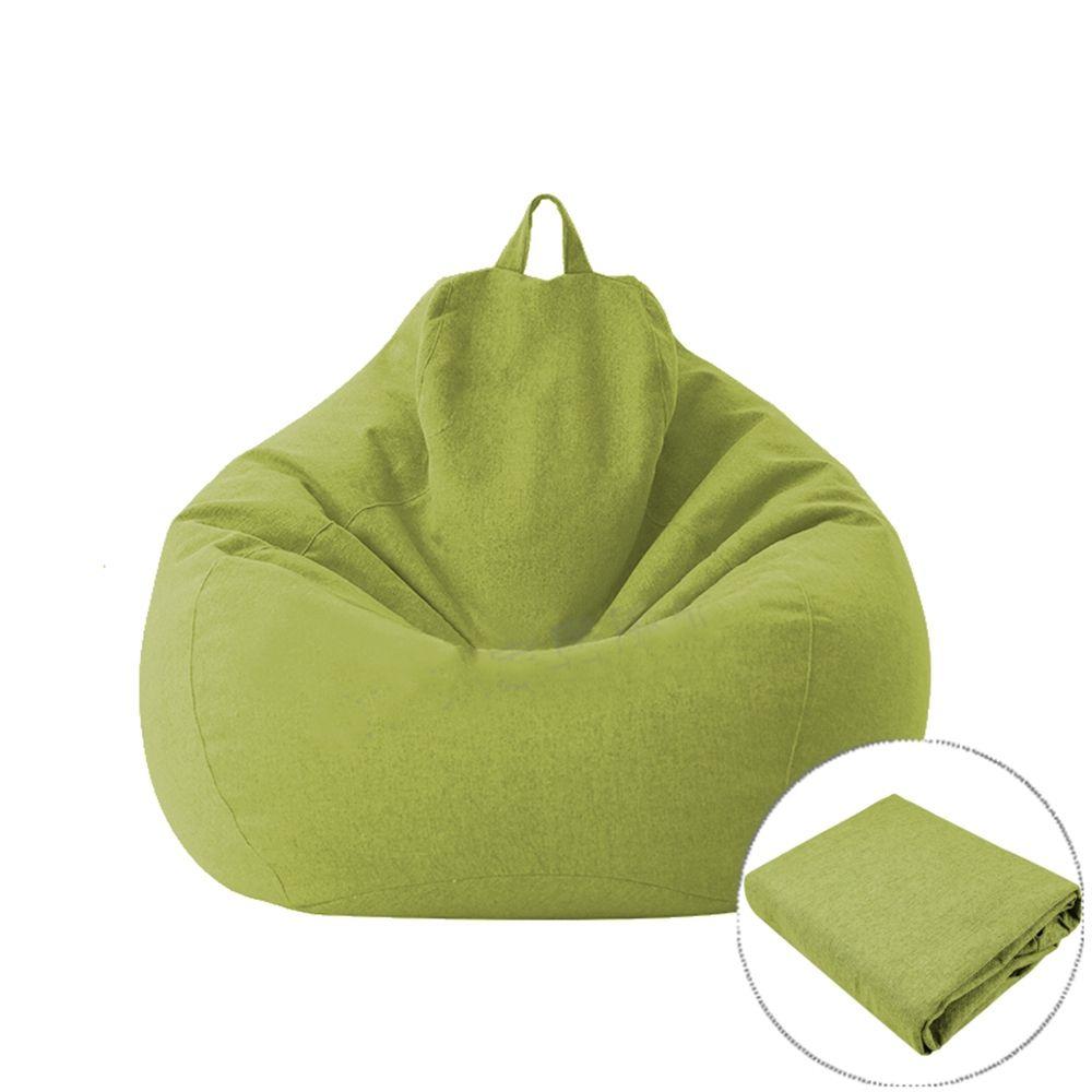 Relax Sitzsack Hülle Möbel Sitz Stühle Pouf Puff Couch Sitzsack Bezug Tatami Bezüge Sofabezug M-green  cover