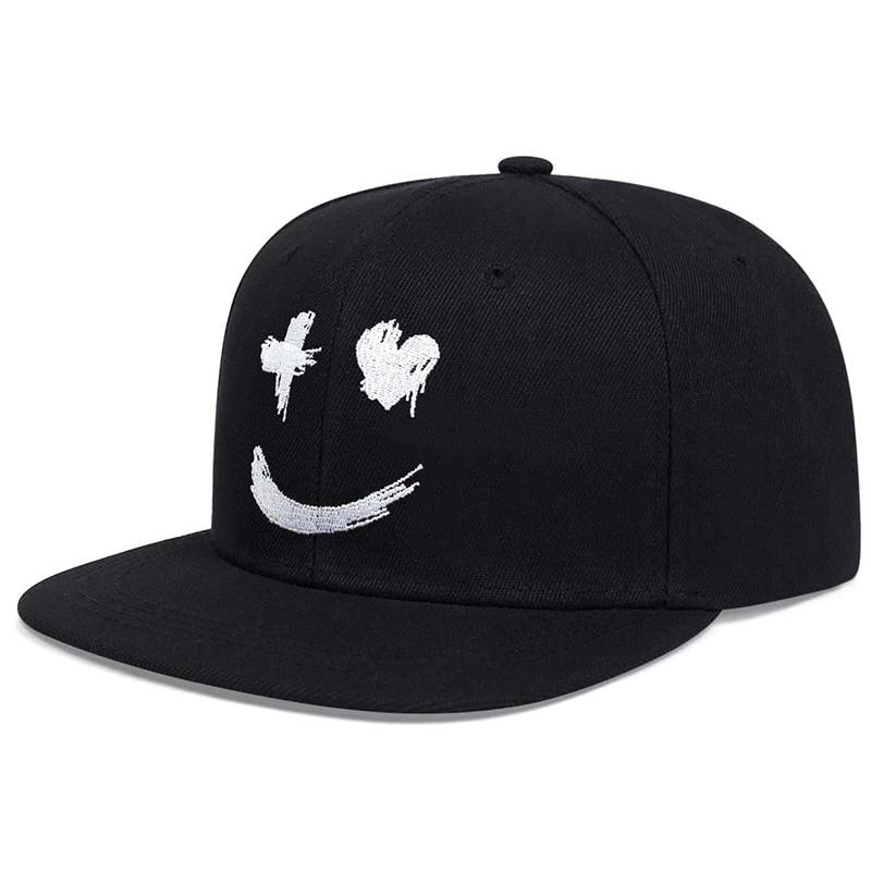 Hip Hop Herren Caps Personalisierte Stickerei Baseballkappe Verstellbare Baumwolle Snapback Hut Frühling Sommer Outdoor Sonnenhut Freizeitkappen black