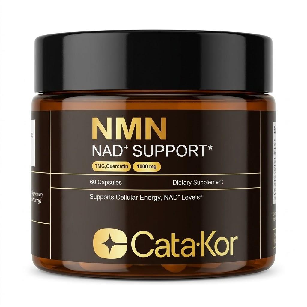 Cata-Kor NMN Nahrungsergänzung – 1000 mg, Unterstützt die Zellenergie & NAD+-Spiegel, Vitamin-Nahrungsergänzungsmittel für Wohlbefinden & Vitalität 2 BOX