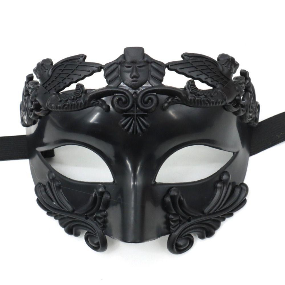 Requisiten Karnevalskostüm Requisiten Party Cosplay Requisiten Halbgesichtsmaske Halloween Masken Abschlussball Partyzubehör Black-A