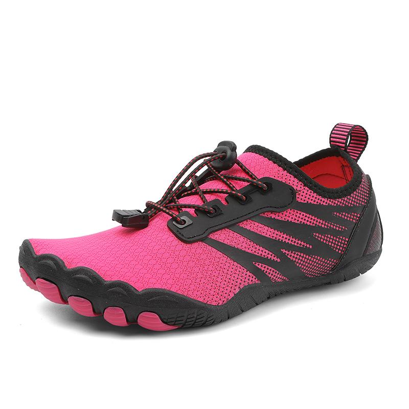 Neue Anti-Rutsch Schnelltrocknende Aqua Schuhe Bachwandern Wasserschuhe Outdoor Strand Atmungsaktiv Bachwandern Wasserschuhe Barfußschuhe 37 black