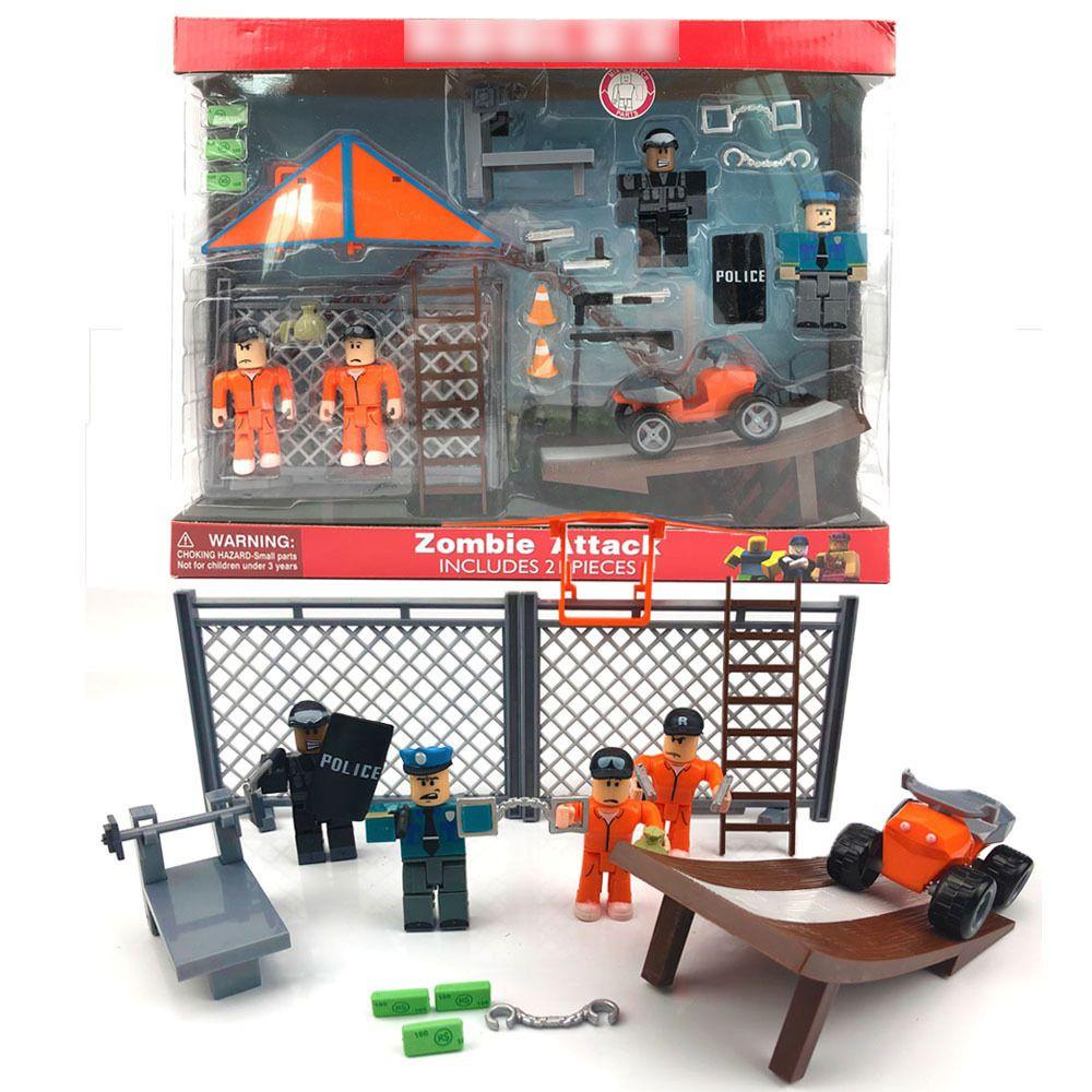 Roblox Figuren Set mit bunten Charakteren und Zubehör für kreatives Spielen Jailbreak