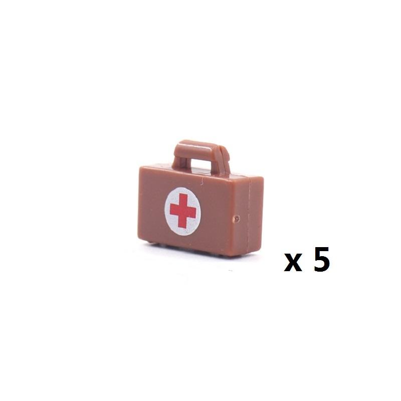 Moderne Koffer Medizinische Box Erste Hilfe Kit Soldat Armee MOC Militär Minifiguren Baustein Ziegel Kinder Spielzeug