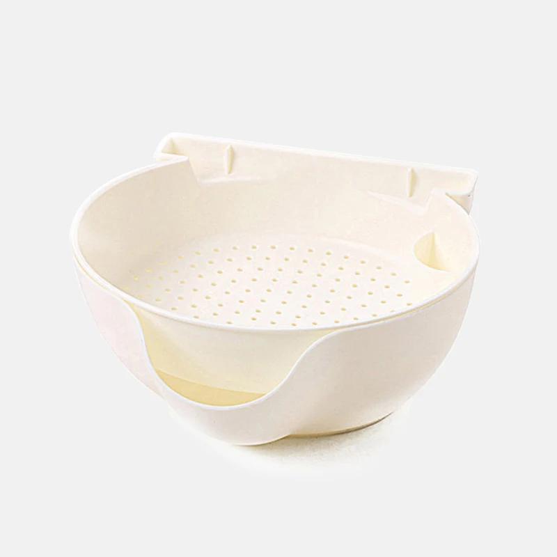 Kreative Schüssel Doppelschicht Trockenfrüchte Snacks Samen Behälter Telefon Müll Halter Kunststoff Aufbewahrungsbox Schmuck Organizer white
