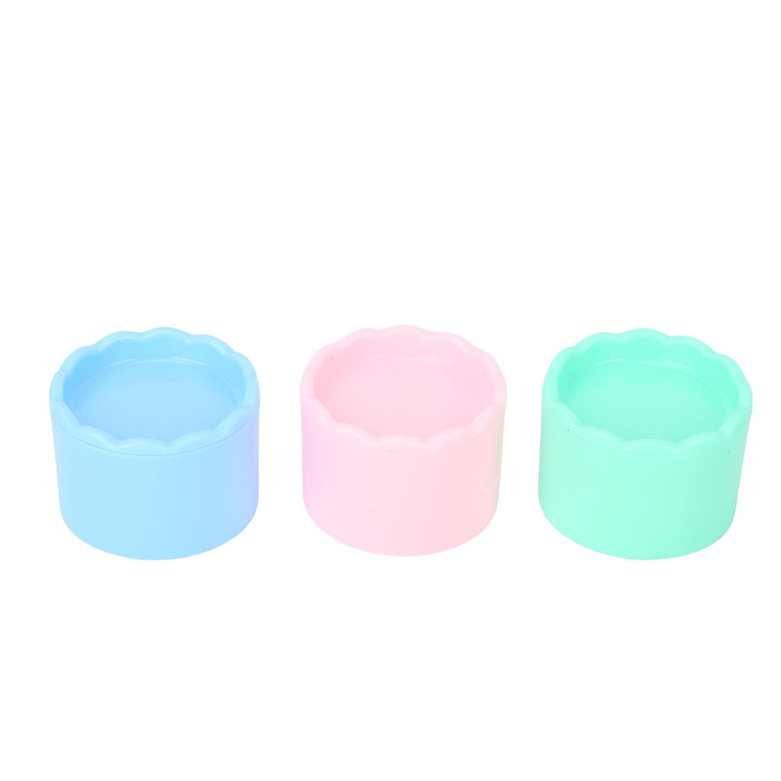 Nagelpinsel Waschbecher Tragbarer Auslaufsicherer Nailart Pinsel Reinigungsbecher mit Deckel für Maniküre