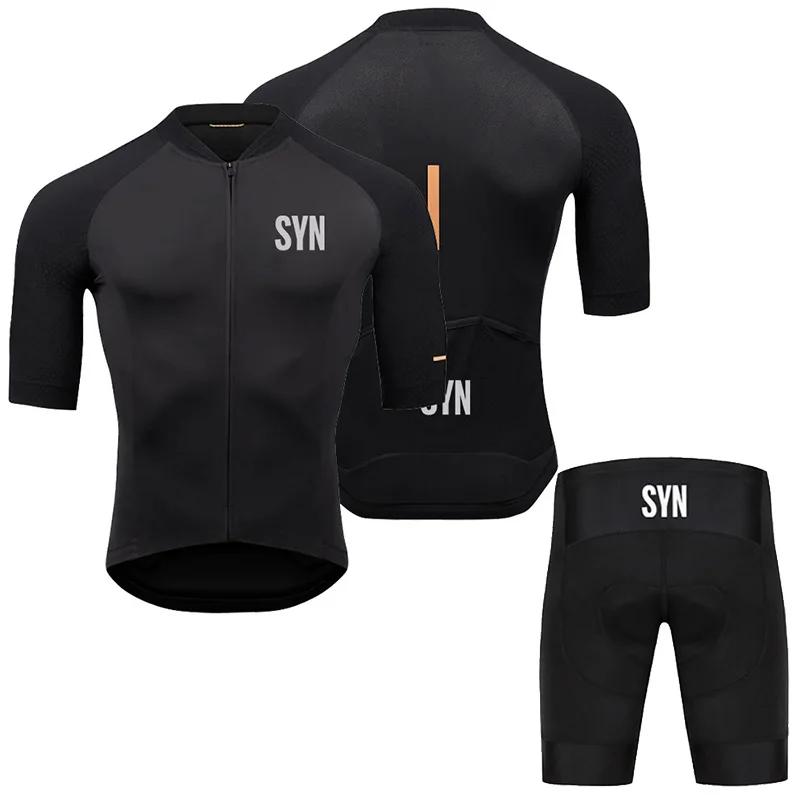 Herren Radtrikot Schwarz Radsport Rennoberteile Kurzarm Radfahrerkleidung Shirt Maillot Sommer Fahrradbekleidung XL