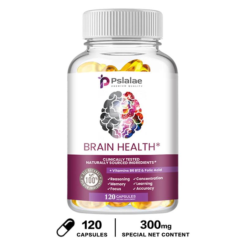 Pslalae - Vitamin B6, B12 und Folsäure Nahrungsergänzungsmittel - Nahrungsergänzungsmittel für die Gehirngesundheit 120*1