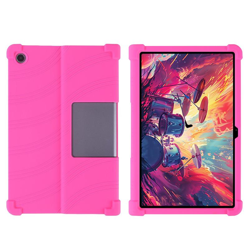 Für Lenovo XiaoXinPad Studio 11,5-Zoll-Tablet-Hülle, stoßfeste Abdeckung, Tab Plus 2024 TB351FU, weiche Silikon-Ständer-Schutzhülle Lenovo Tab Plus 2024 rosa