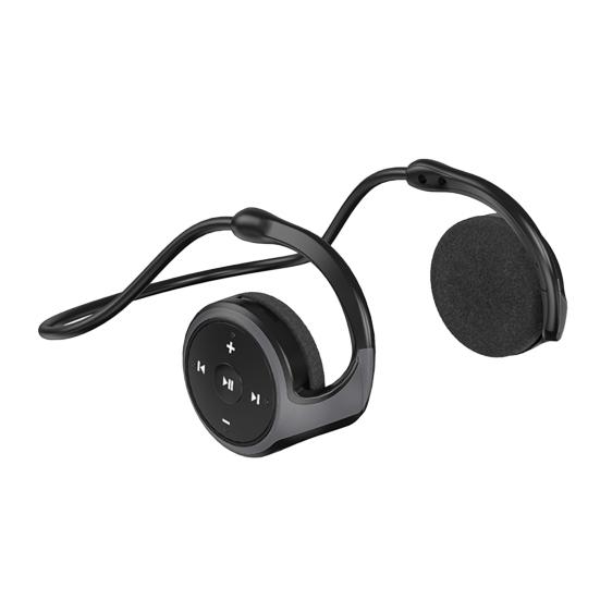 A23 Stilvolles kabelloses Headset mit Ohrbügel, tragbar, Freisprecheinrichtung schwarz